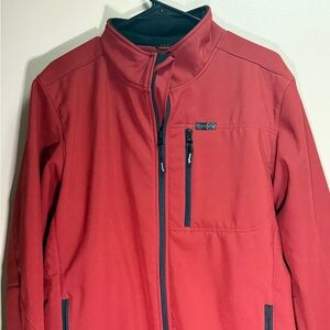 Wrangler ATG Softshell‎ Jacket Red M Outdoor Hiking Workwear Fleece Lined